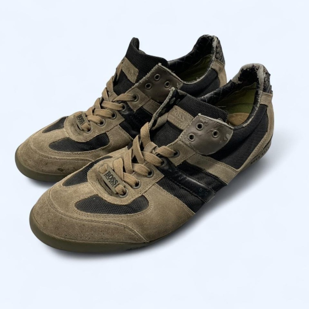 Hugo Boss Suede & Mesh Casual Sneakers EU 44